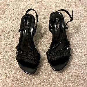 Shinty comfortable black heels
